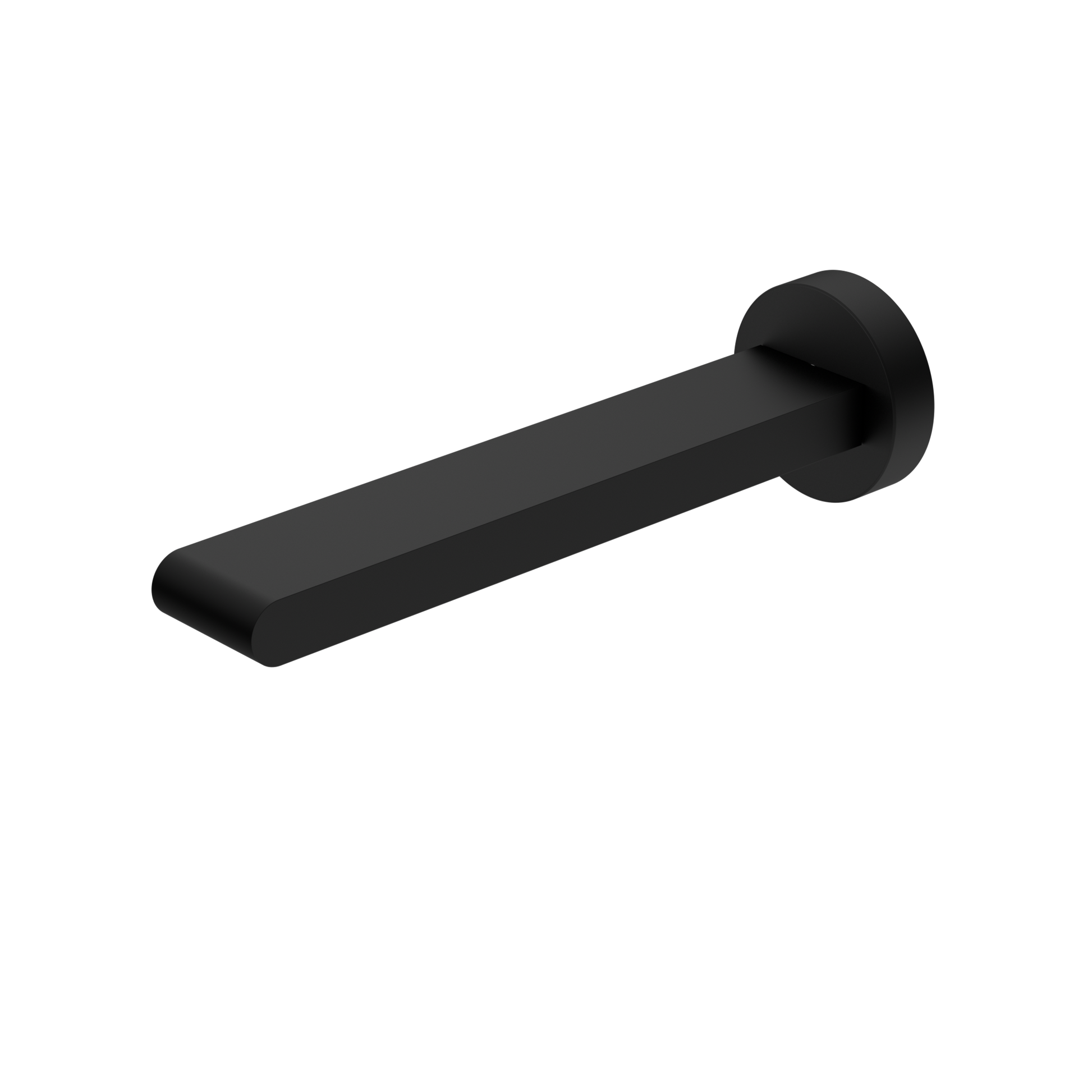 BIANCA FIXED BASIN/BATH SPOUT ONLY 200MM MATTE BLACK (NR321503MB)