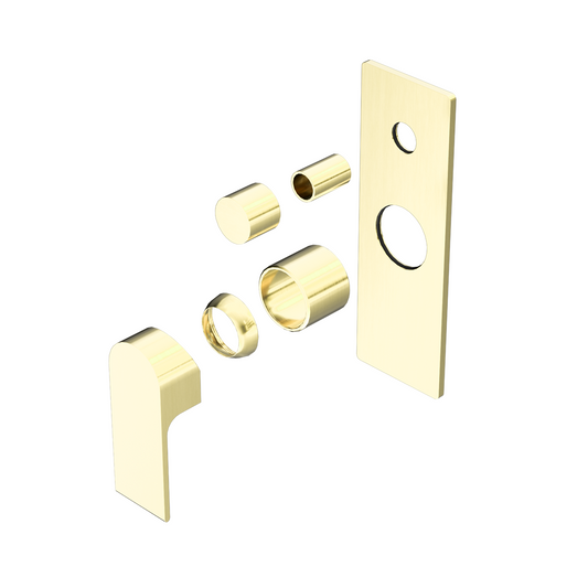 BIANCA SHOWER MIXER WITH DIVERTOR TRIM KITS ONLY BRUSHED GOLD (NR321511ATBG)