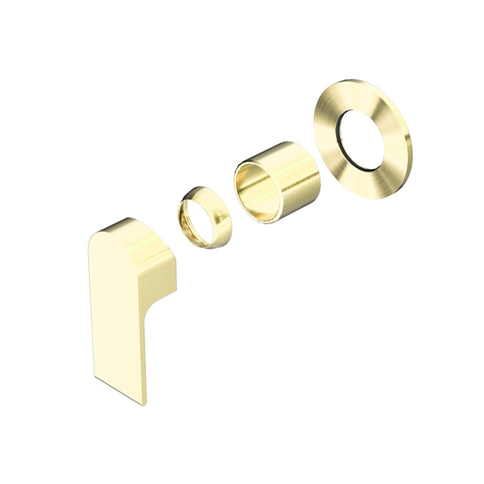 BIANCA SHOWER MIXER 80MM PLATE TRIM KITS ONLY BRUSHED GOLD (NR321511DTBG)