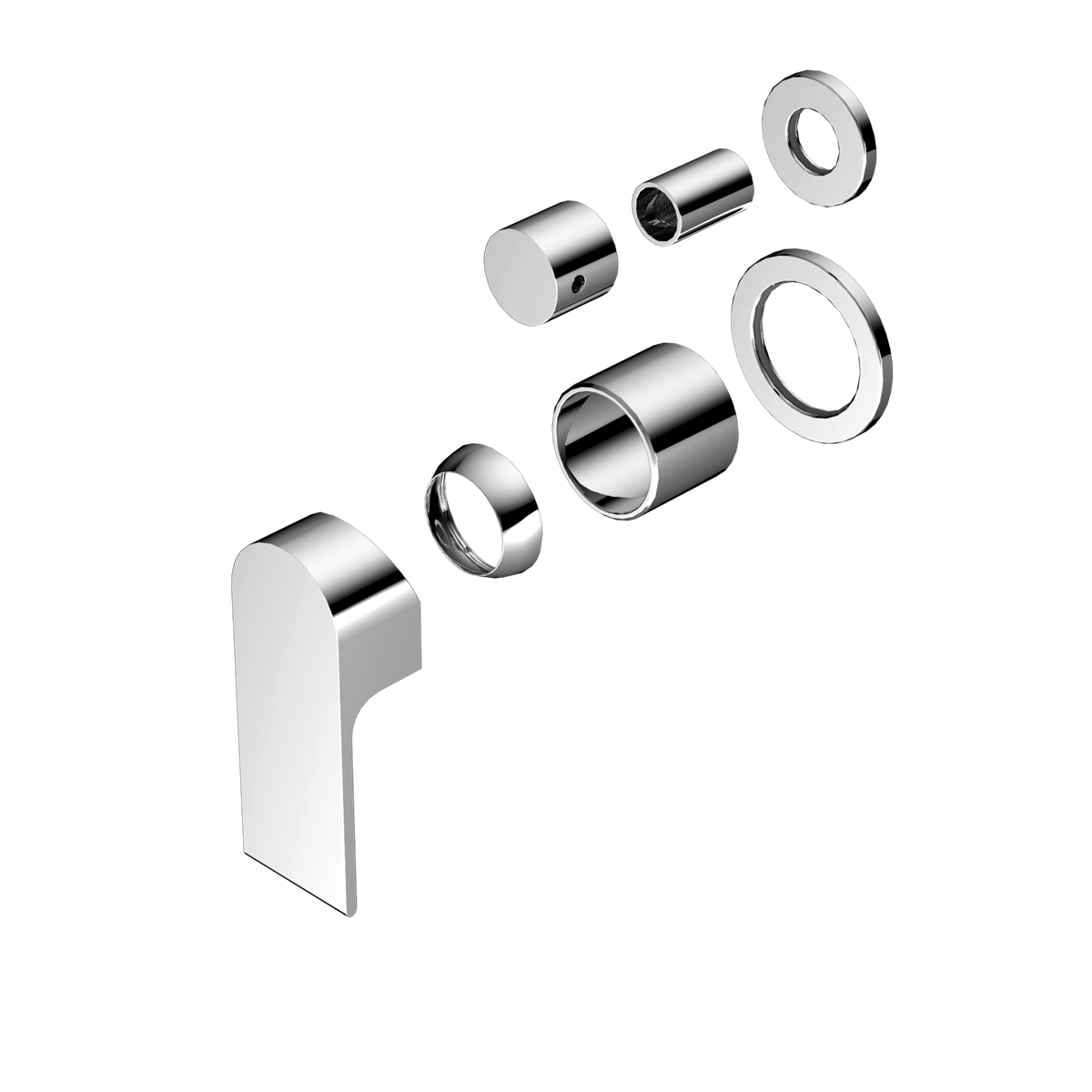 BIANCA SHOWER MIXER WITH DIVERTOR SEPARATE BACK PLATE TRIM KITS ONLY CHROME (NR321511GTCH)