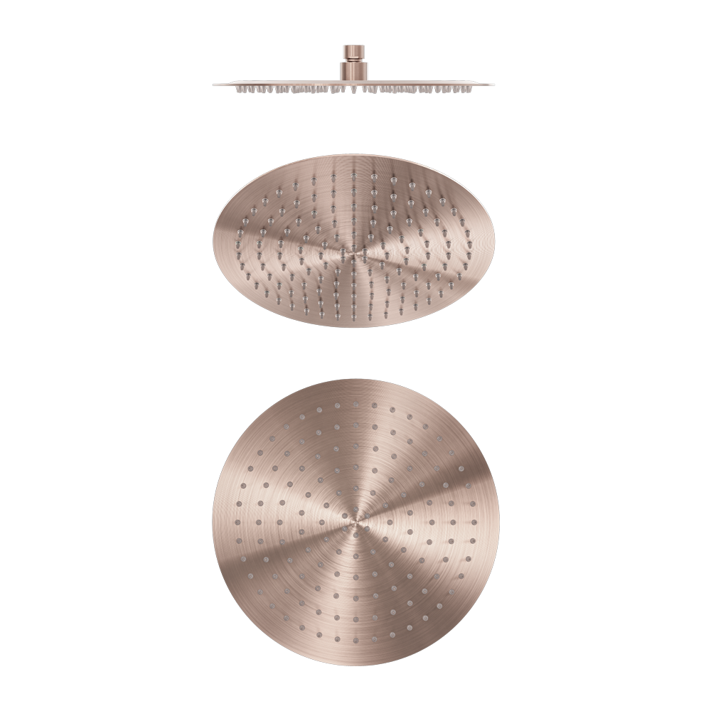 Zen SS316L 300mm Round Shower Head Brushed Bronze (NR508041BZ)