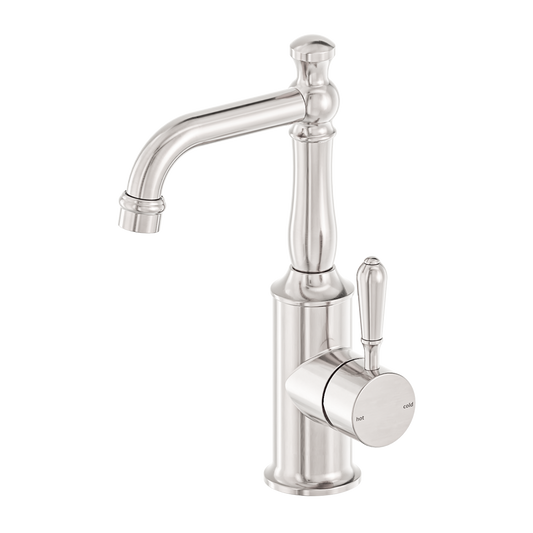 York Basin Mixer With Metal Lever Brushed Nickel (NR69210102BN)