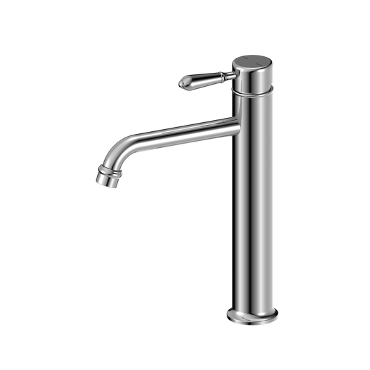 YORK STRAIGHT TALL BASIN MIXER WITH METAL LEVER CHROME (NR692101a02CH)