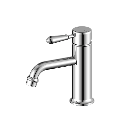 YORK STRAIGHT BASIN MIXER WITH METAL LEVER CHROME (NR692101b02CH)