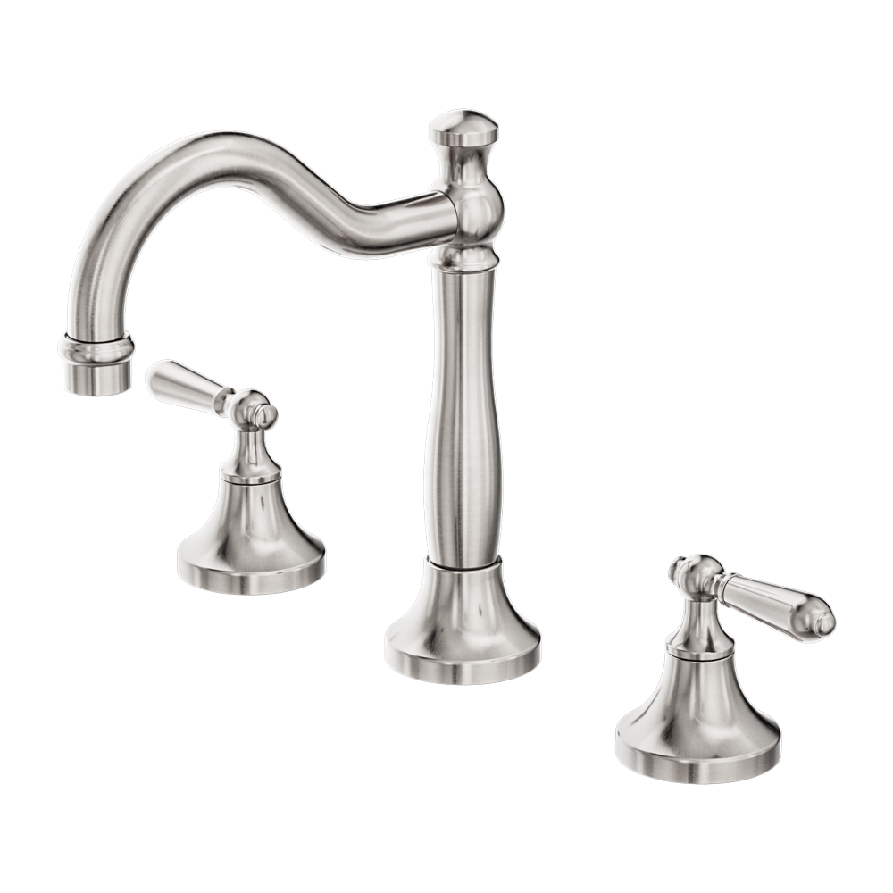 York Basin Set With Metal Lever Brushed Nickel (NR692102a02BN)