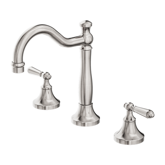 York Basin Set With Metal Lever Brushed Nickel (NR692102a02BN)