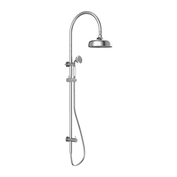 YORK TWIN SHOWER WITH WHITE PORCELAIN HAND SHOWER CH (NR69210501CH)