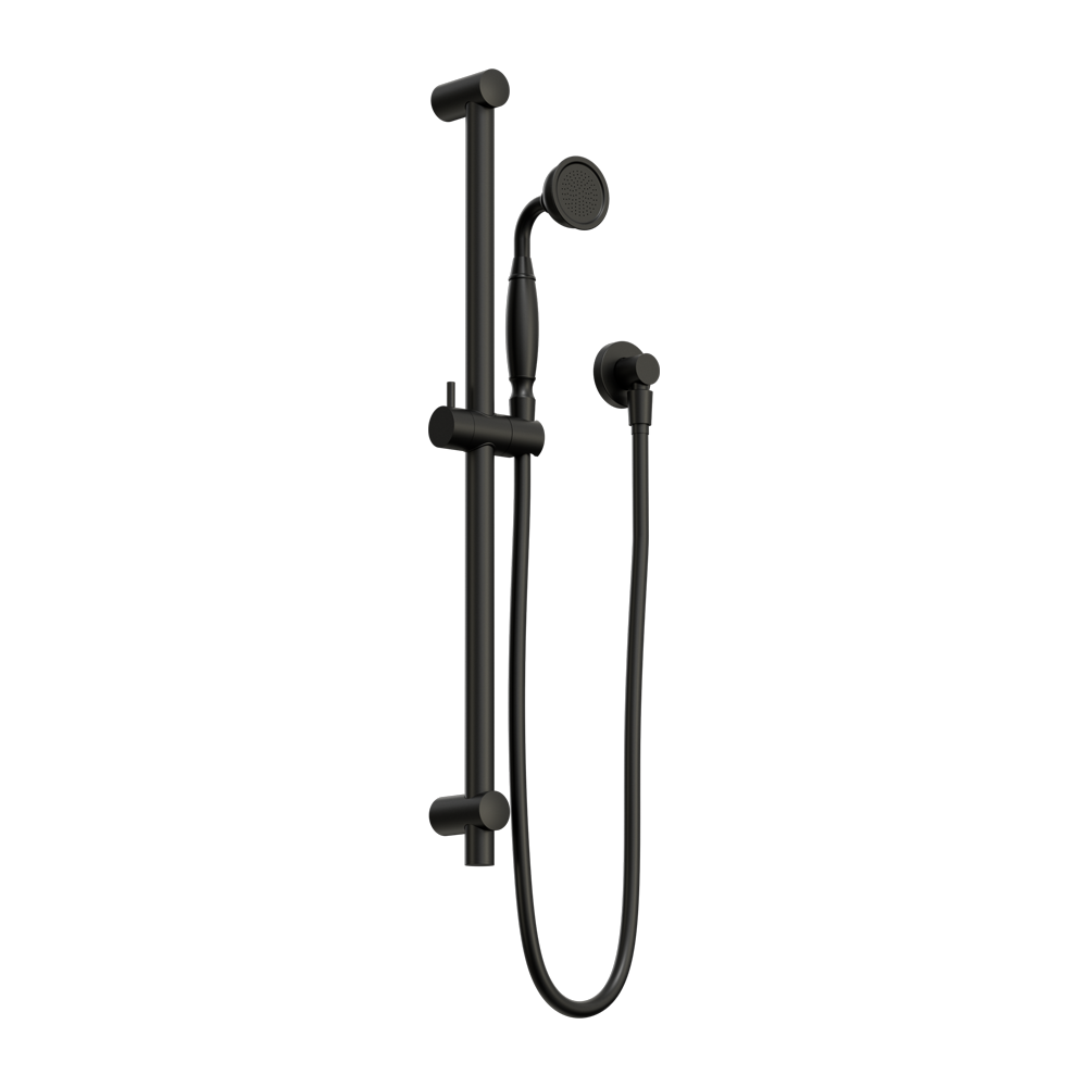 York Shower Rail With Metal Hand Shower Matte Black (NR692105A02MB)