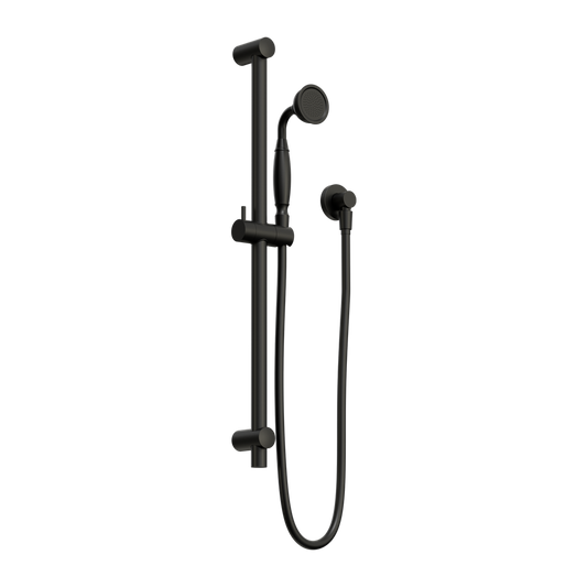 York Shower Rail With Metal Hand Shower Matte Black (NR692105A02MB)