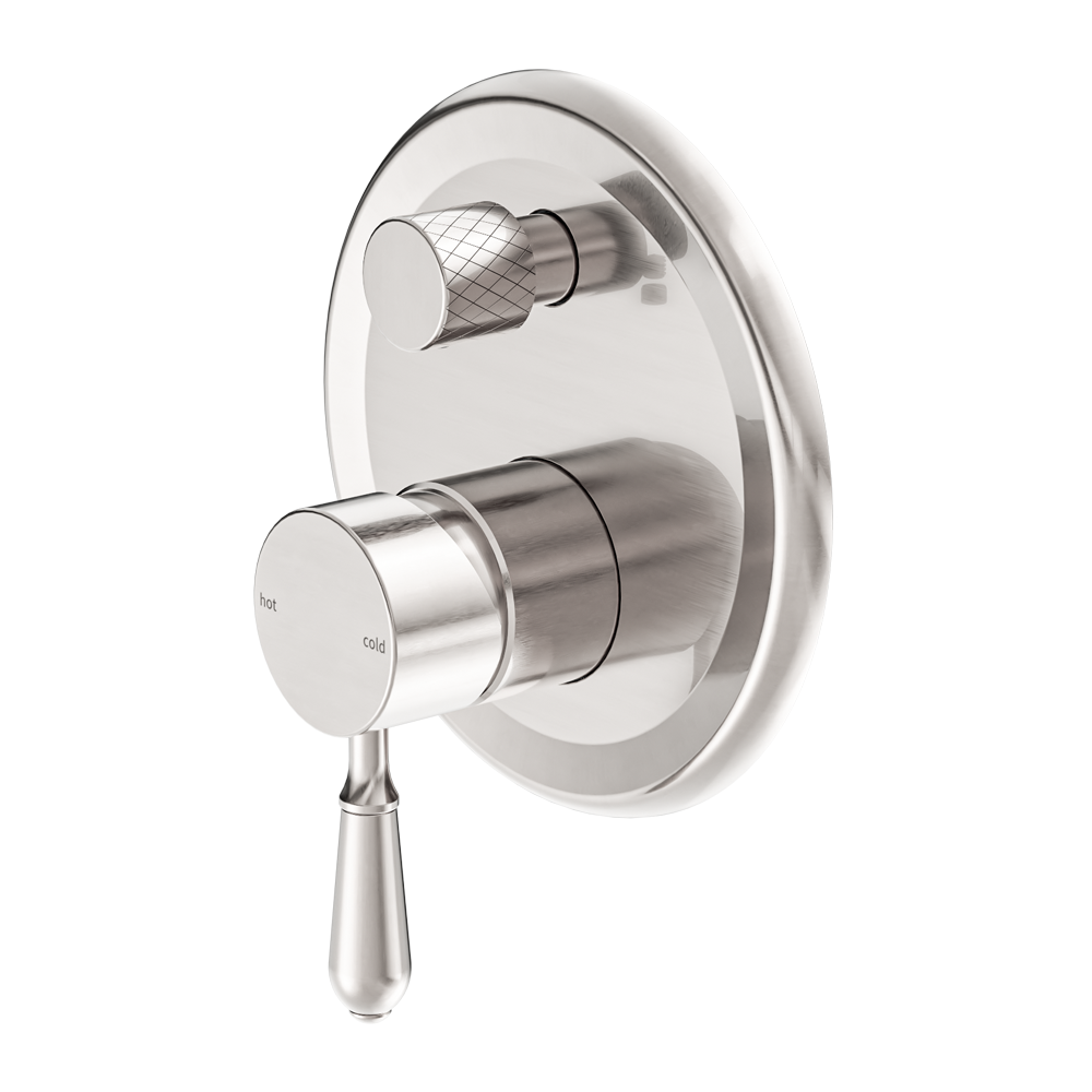 York Shower Mixer With Divertor With Metal Lever Brushed Nickel (NR692109A02BN)