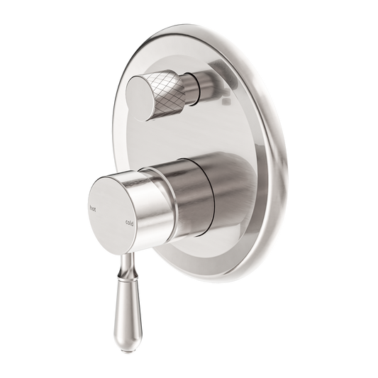 York Shower Mixer With Divertor With Metal Lever Brushed Nickel (NR692109A02BN)