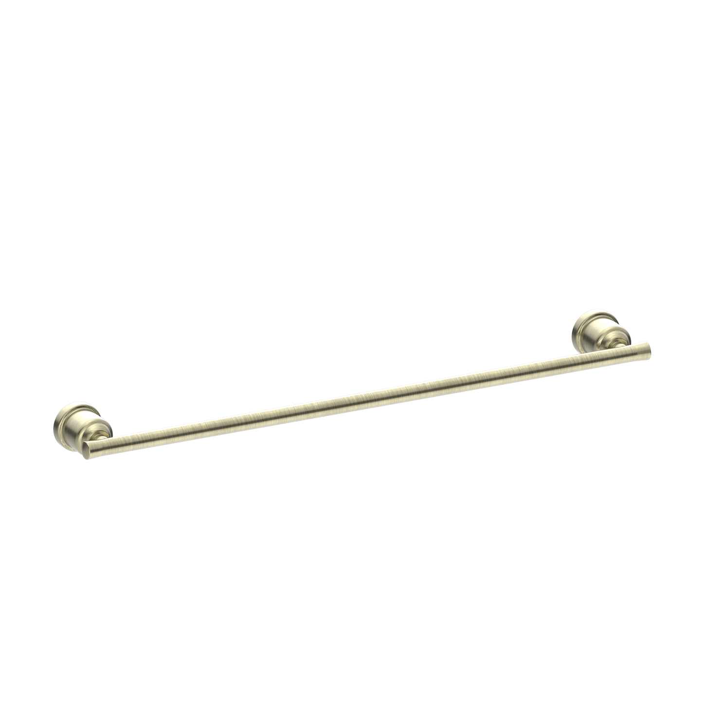 YORK SINGLE TOWEL RAIL 600MM AGED BRASS (NR6924AB)