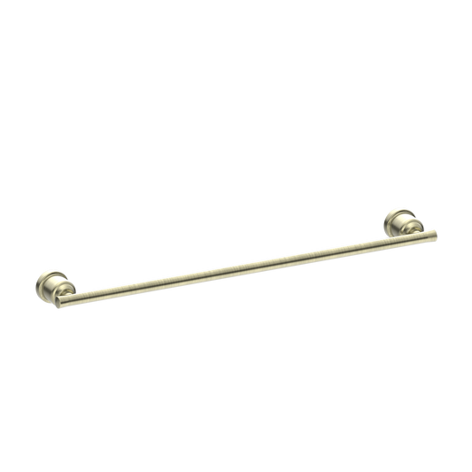 YORK SINGLE TOWEL RAIL 600MM AGED BRASS (NR6924AB)