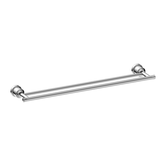 YORK DOUBLE TOWEL RAIL 600MM CH (NR6924DCH)