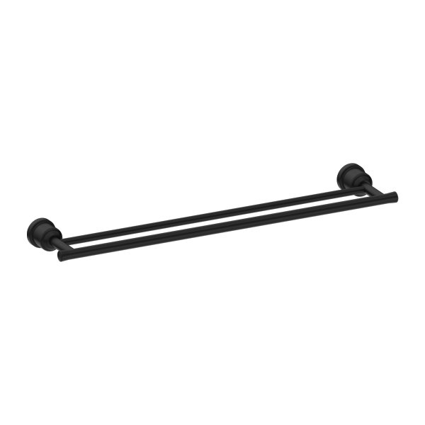 YORK DOUBLE TOWEL RAIL 600MM MB (NR6924DMB)