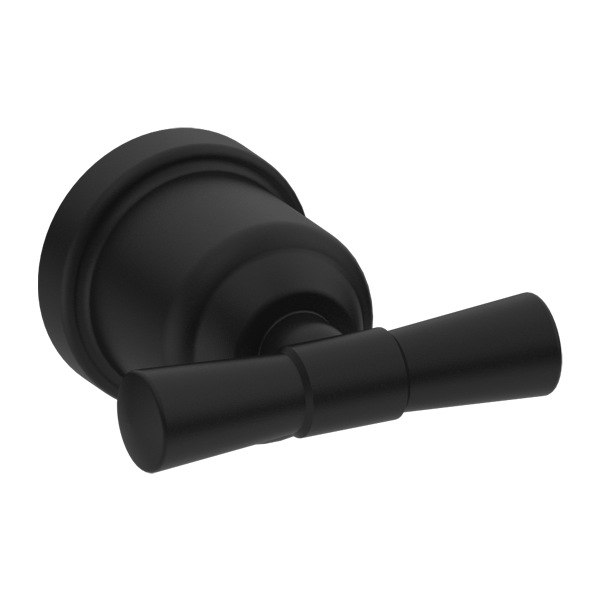 YORK ROBE HOOK MATTE BLACK (NR6982MB)