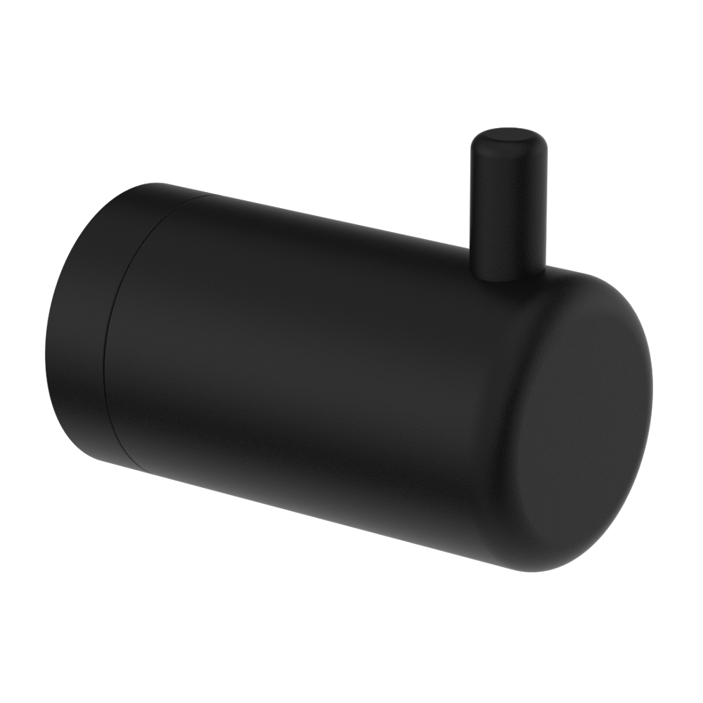 MECCA CARE 25MM WALL HOOK MATTE BLACK (NRCR2582MB)