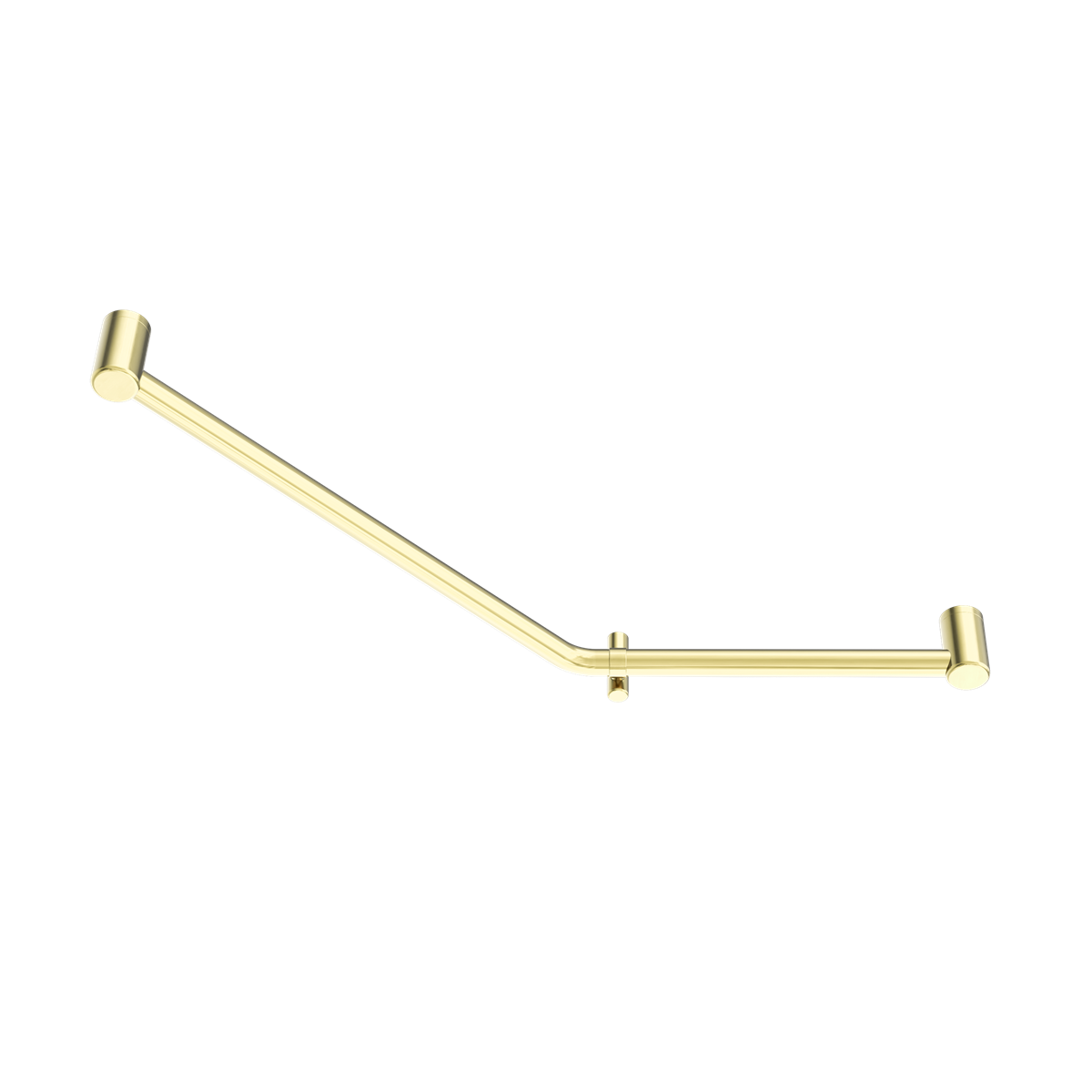 MECCA CARE 32MM AMBULANT 45 DEGREE BENT TUBE GRAB RAIL 450X650MM BRUSHED GOLD (NRCR3245DBG)