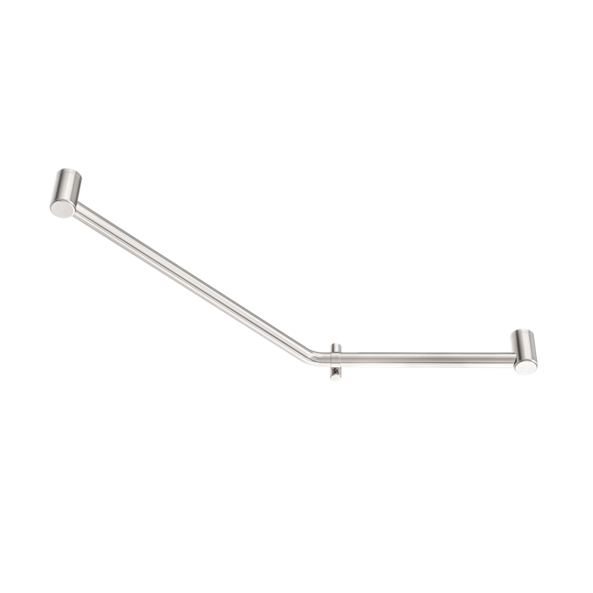 MECCA CARE 32MM AMBULANT 45 DEGREE BENT TUBE GRAB RAIL 450X650MM BRUSHED NICKEL (NRCR3245DBN)