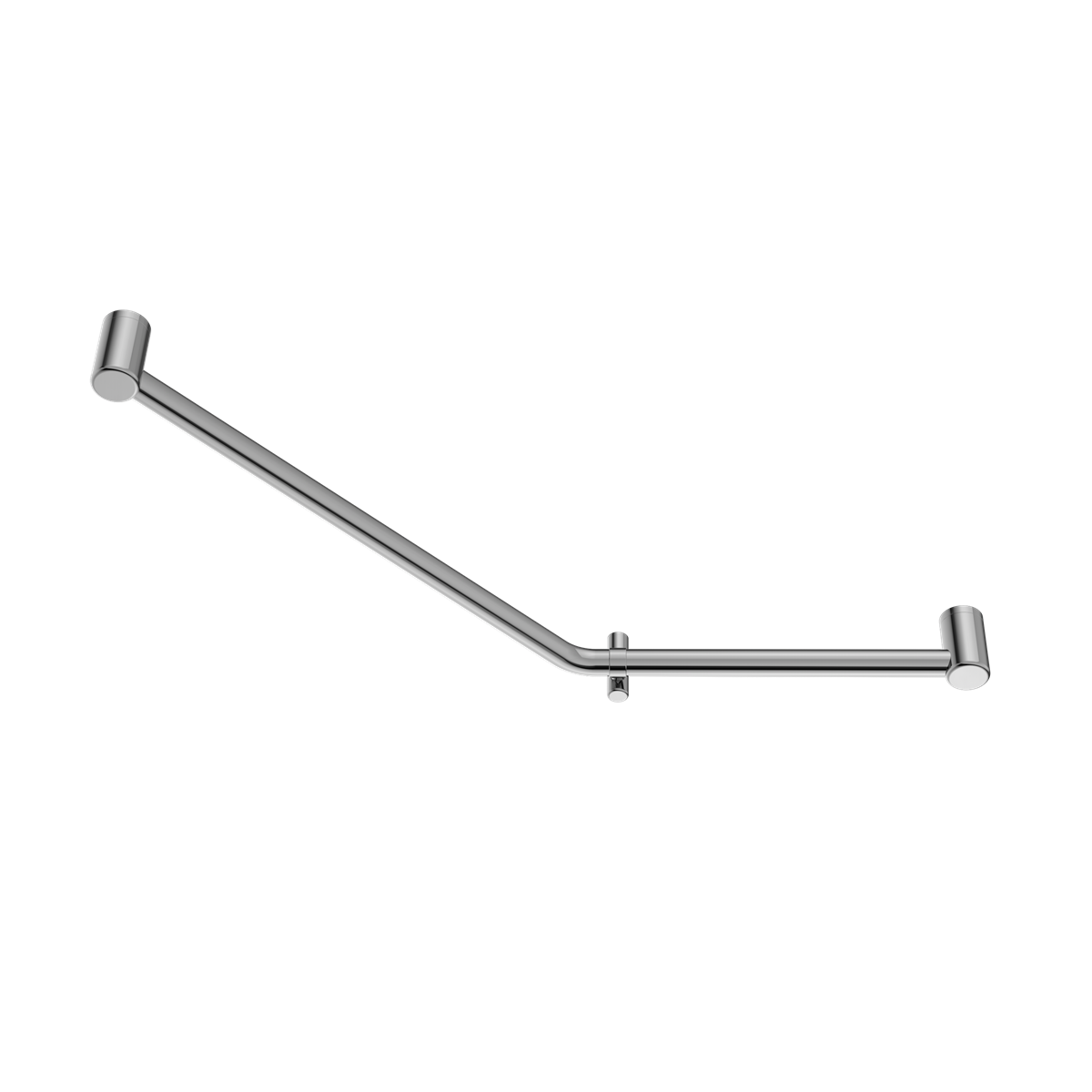 MECCA CARE 32MM AMBULANT 45 DEGREE BENT TUBE GRAB RAIL 450X650MM CHROME (NRCR3245DCH)