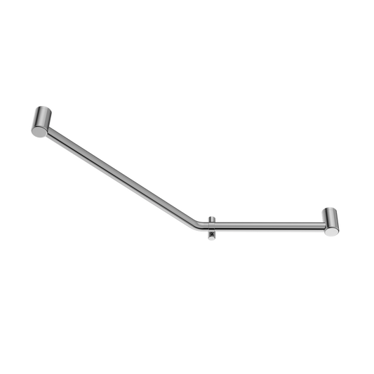 MECCA CARE 32MM AMBULANT 45 DEGREE BENT TUBE GRAB RAIL 450X650MM CHROME (NRCR3245DCH)