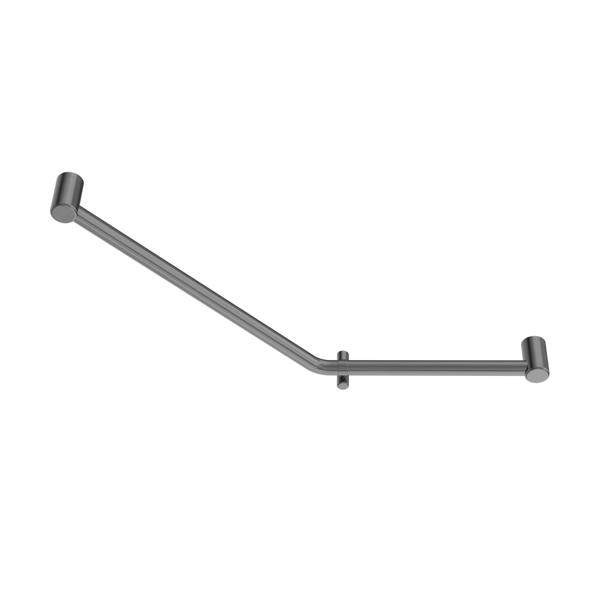 MECCA CARE 32MM AMBULANT 45 DEGREE BENT TUBE GRAB RAIL 450X650MM GUN METAL (NRCR3245DGM)