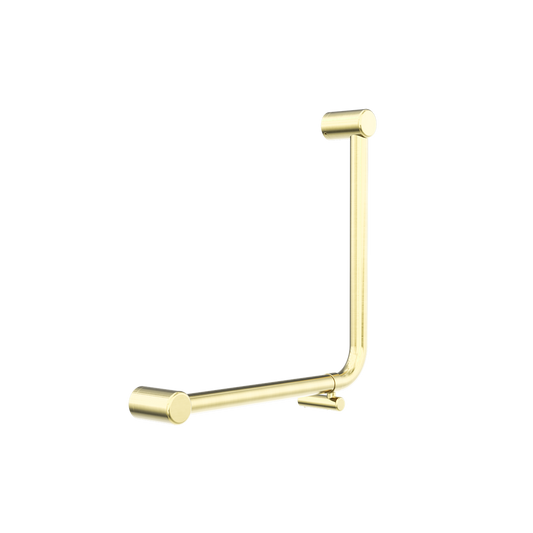 MECCA CARE 32MM AMBULANT 90 DEGREE BENT TUBE GRAB RAIL 450X450MM BRUSHED GOLD (NRCR3290DBG)