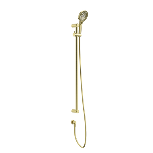 MECCA CARE 25MM GRAB RAIL AND ADJUSTABLE SHOWER RAIL SET 900MM BRUSHED GOLD (NRCS004BG)