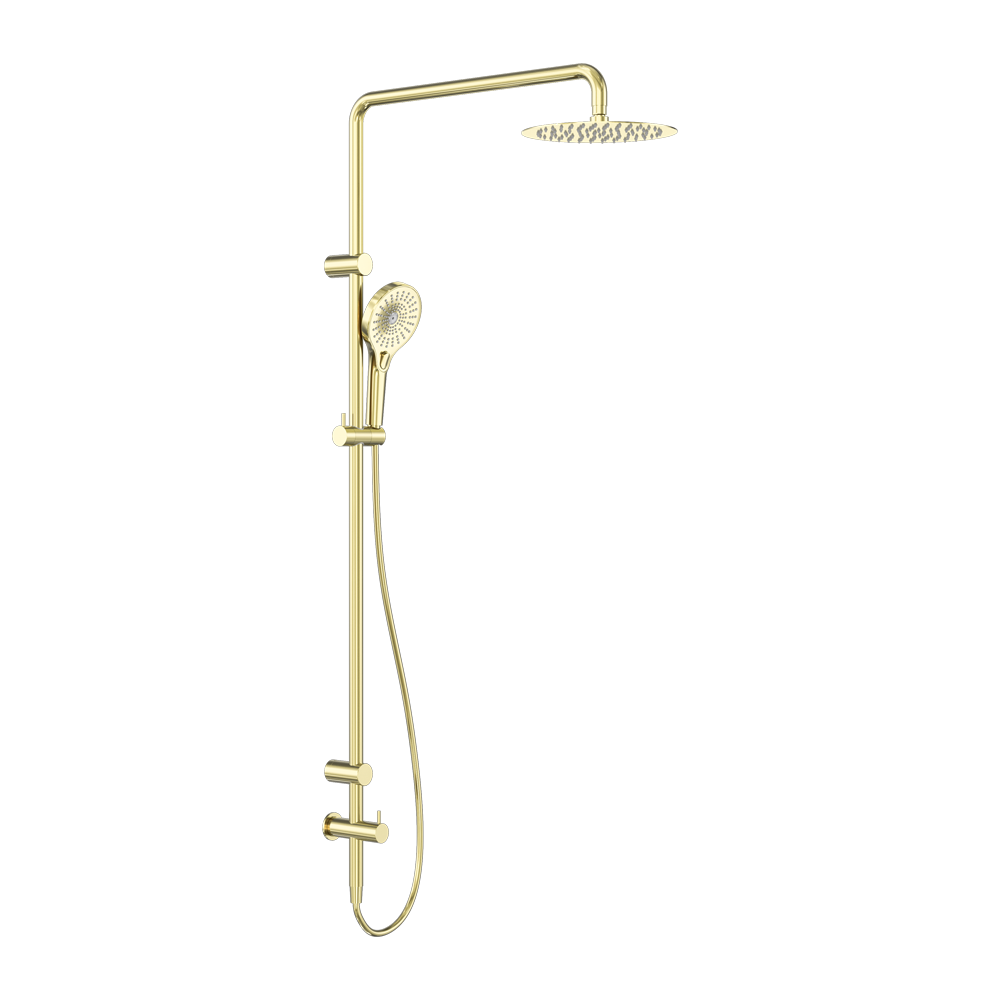 Mecca Care 25mm Grab Rail 900mm Twin Shower Set Brushed Gold (NRCS007BG)