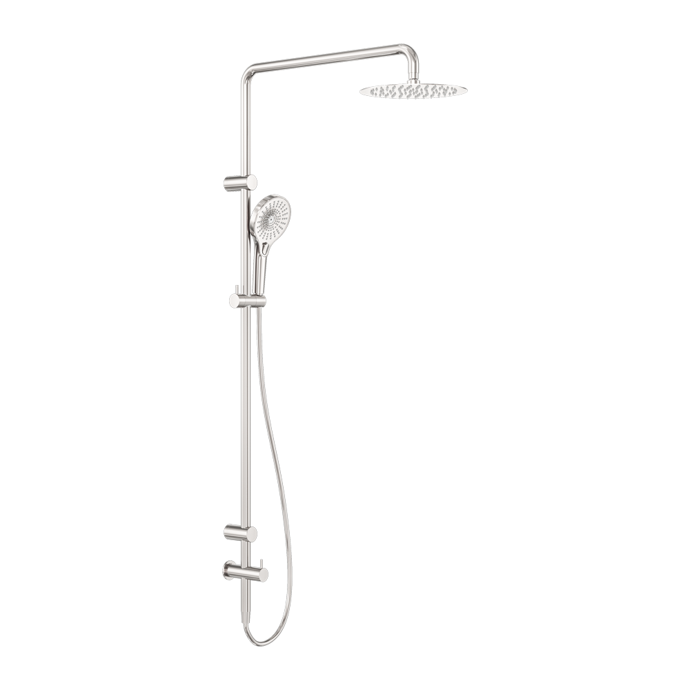 Mecca Care 25mm Grab Rail 900mm Twin Shower Set Brushed Nickel (NRCS007BN)