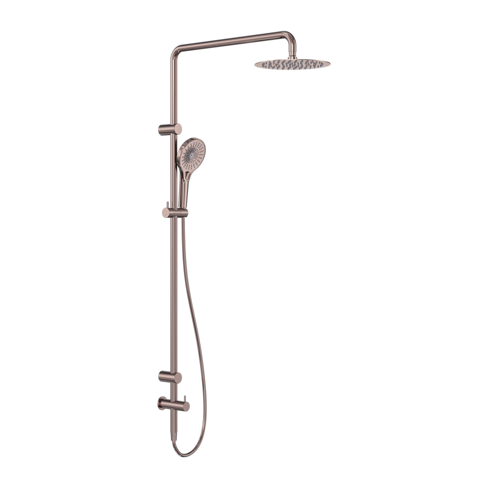 Mecca Care 25mm Grab Rail 900mm Twin Shower Set Brushed Bronze (NRCS007BZ)