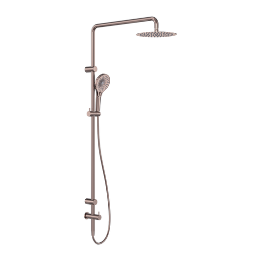 Mecca Care 25mm Grab Rail 900mm Twin Shower Set Brushed Bronze (NRCS007BZ)