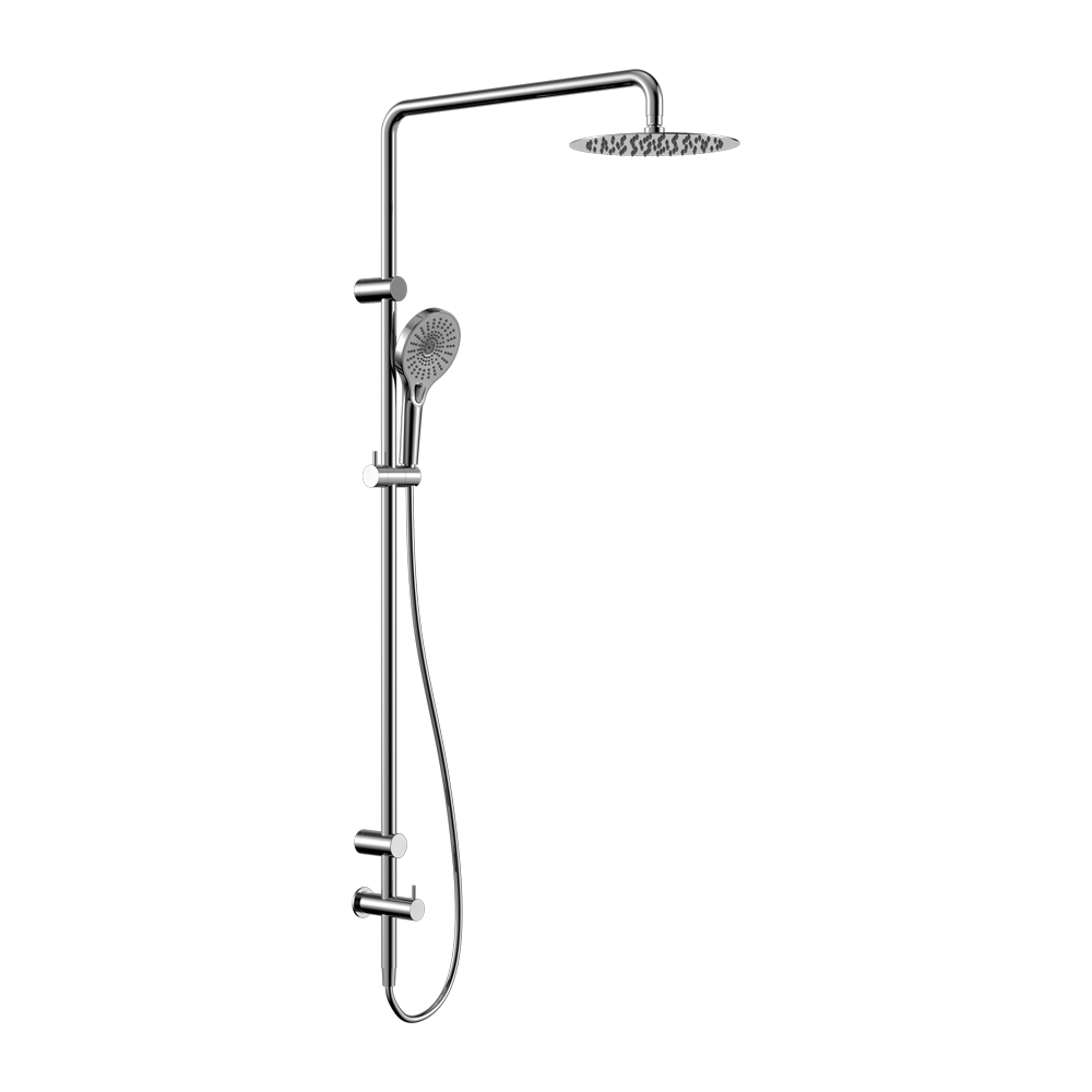 Mecca Care 25mm Grab Rail 900mm Twin Shower Set Chrome (NRCS007CH)