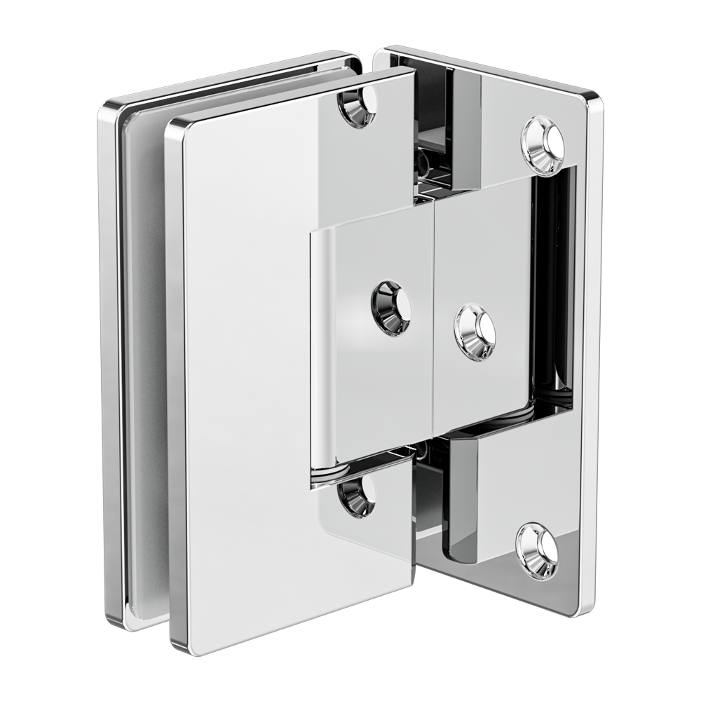 90 Degree Glass To Wall Shower Hinge 10mm Glass Chrome (NRSH101aCH)