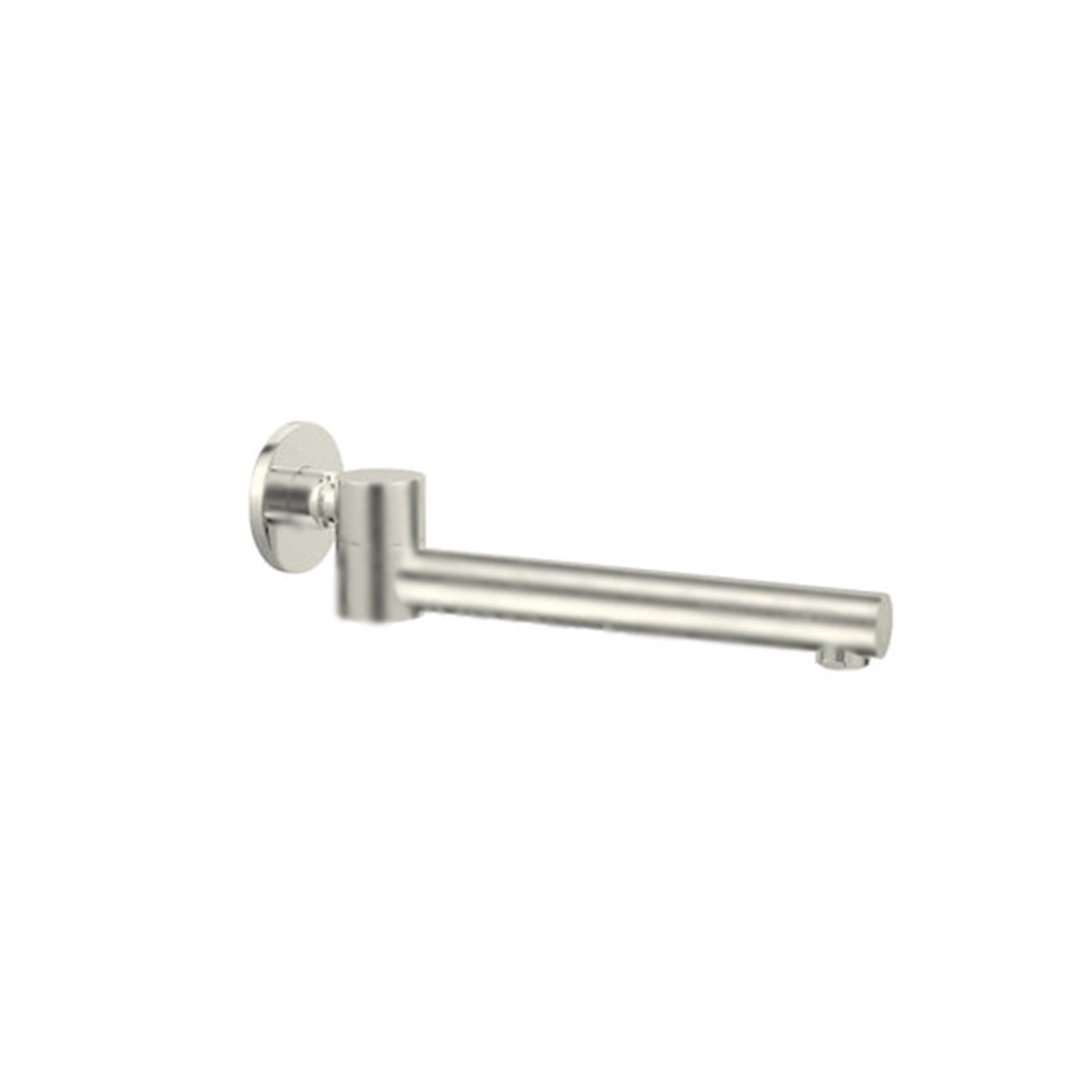 DOLCE WALL MOUNTED SWIVEL BATH SPOUT ONLY BRUSHED NICKEL (NR202BN)